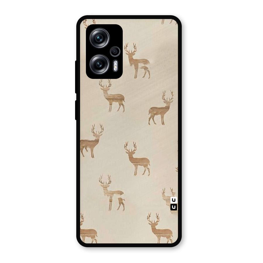 Deer Pattern Metal Back Case for Redmi K50i