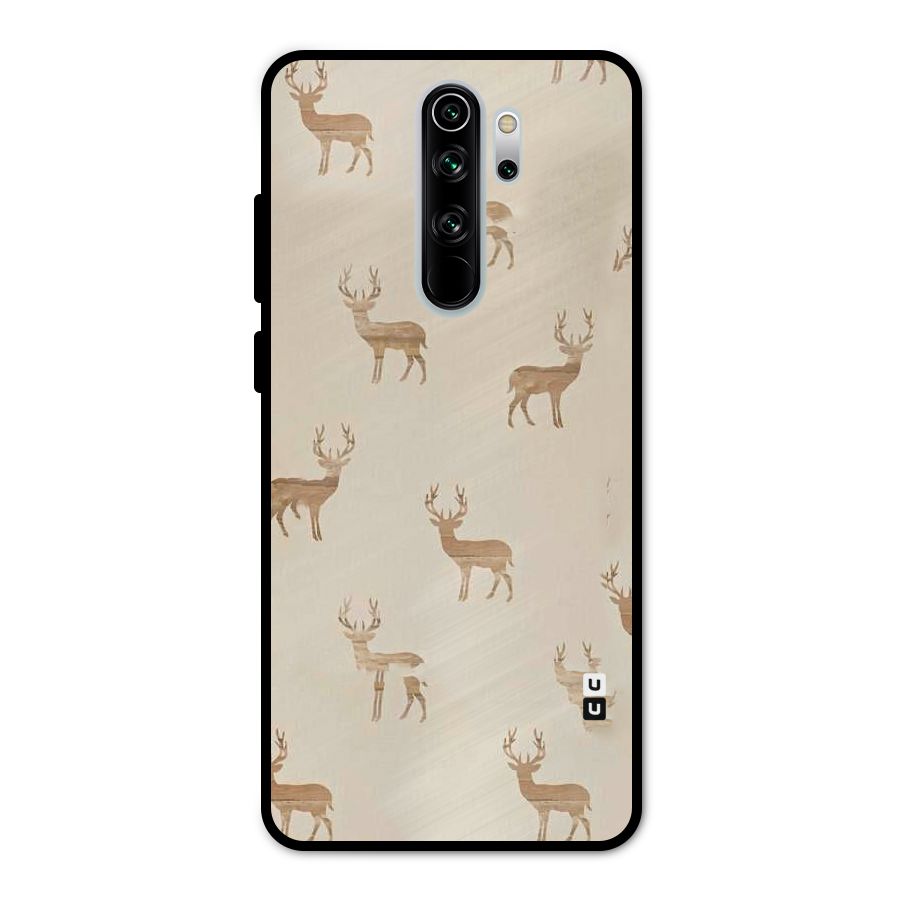 Deer Pattern Metal Back Case for Redmi Note 8 Pro