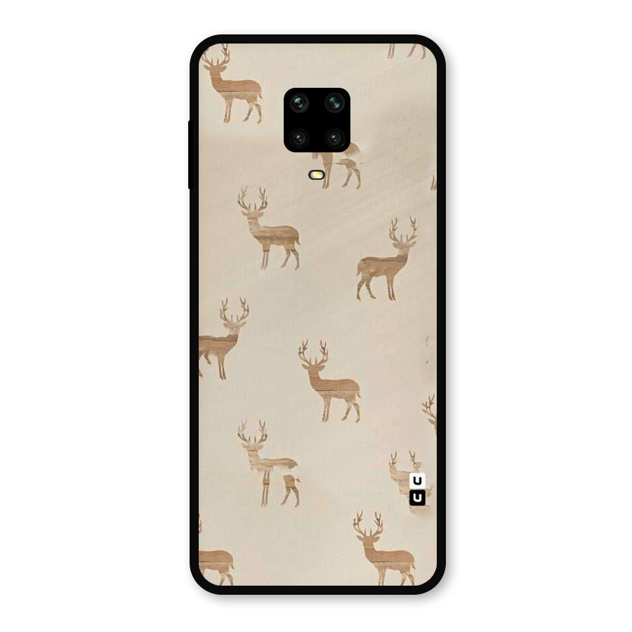 Deer Pattern Metal Back Case for Redmi Note 9 Pro Max