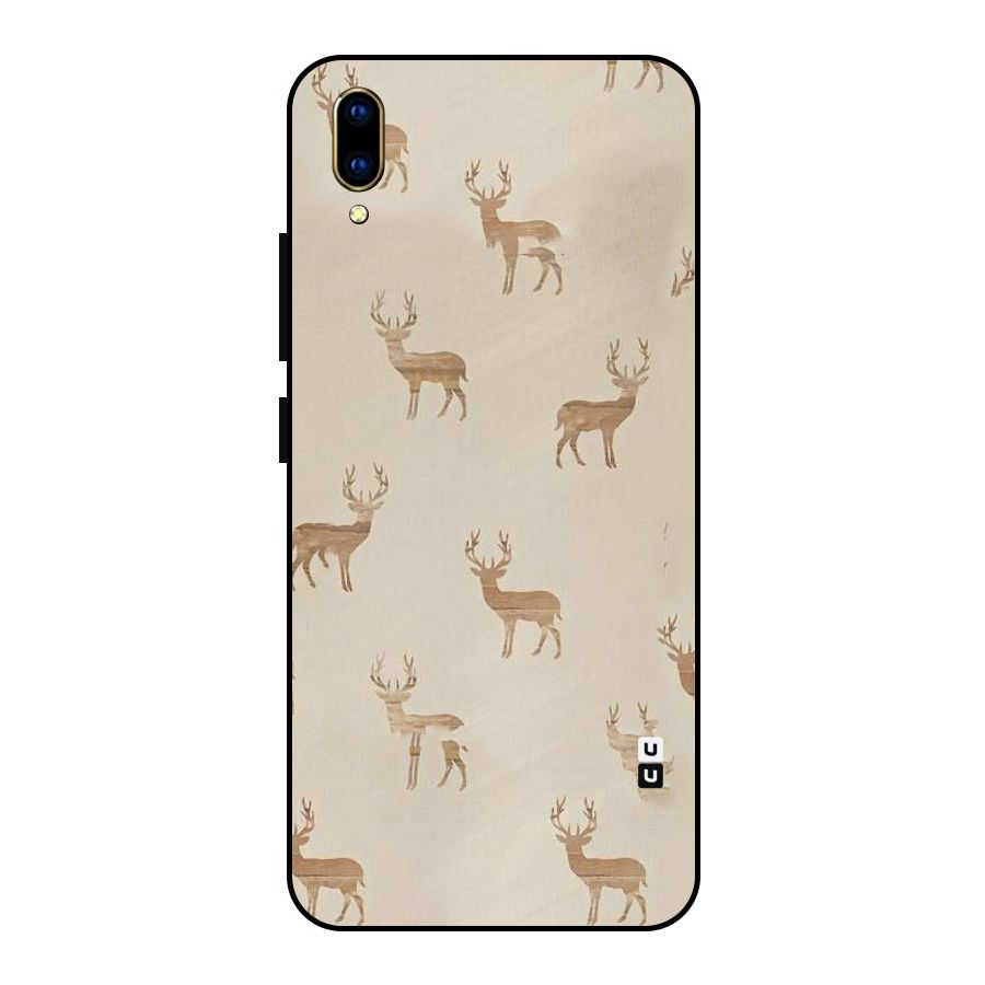 Deer Pattern Metal Back Case for Vivo V11 Pro