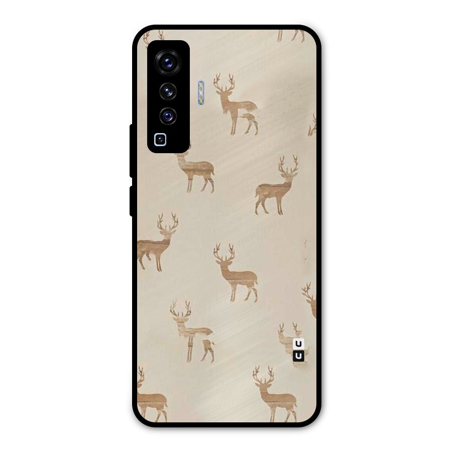 Deer Pattern Metal Back Case for Vivo X50