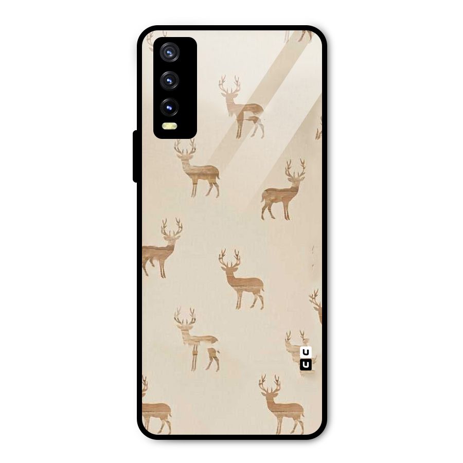 Deer Pattern Metal Back Case for Vivo Y20