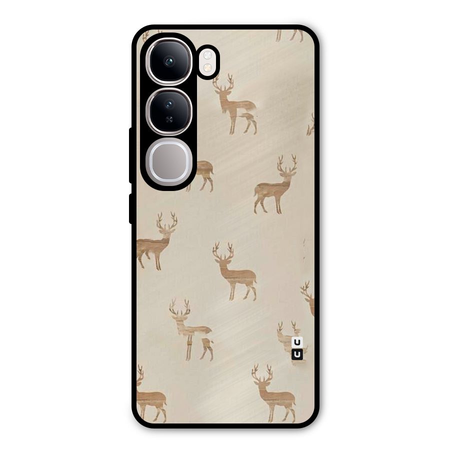 Deer Pattern Metal Back Case for Vivo Y300