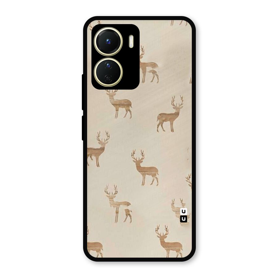Deer Pattern Metal Back Case for Vivo Y56