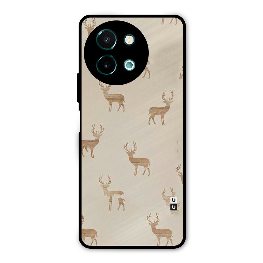 Deer Pattern Metal Back Case for Vivo Y58