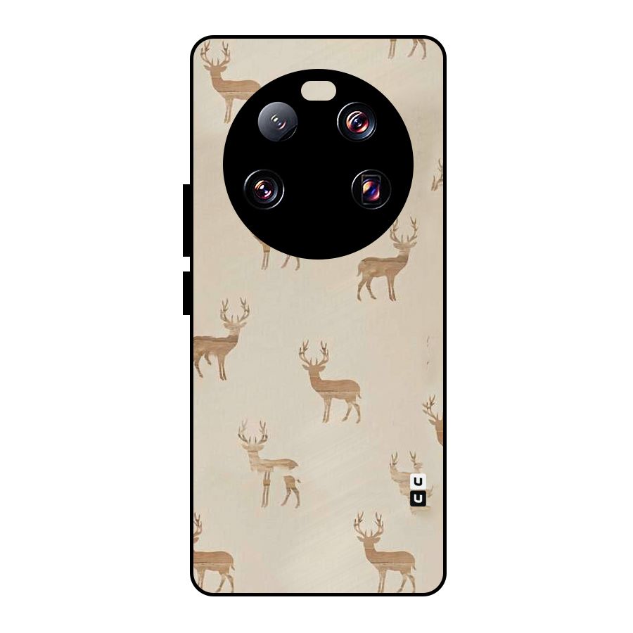 Deer Pattern Metal Back Case for Xiaomi 13 Ultra