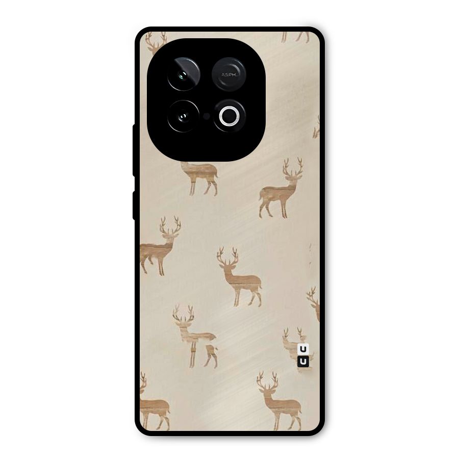Deer Pattern Metal Back Case for iQOO Neo 10