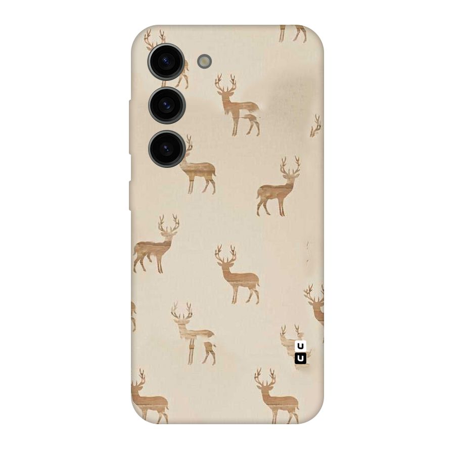 Deer Pattern Original Polycarbonate Back Case for Galaxy S23