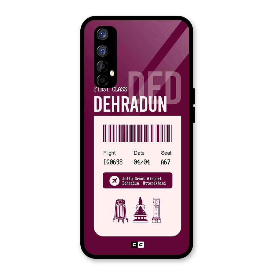 Dehradun Boarding Pass Glass Back Case for Realme Narzo 20 Pro