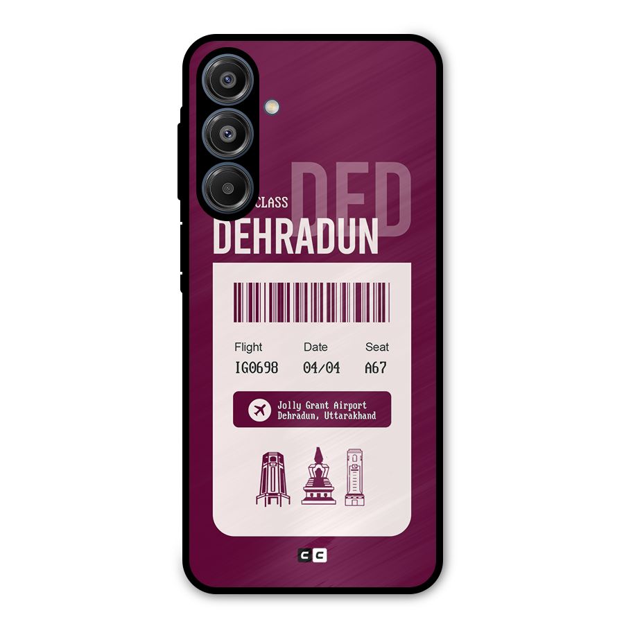Dehradun Boarding Pass Metal Back Case for Galaxy A16 5G