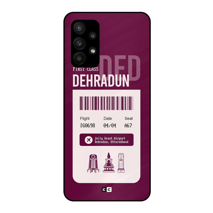 Dehradun Boarding Pass Metal Back Case for Galaxy A23