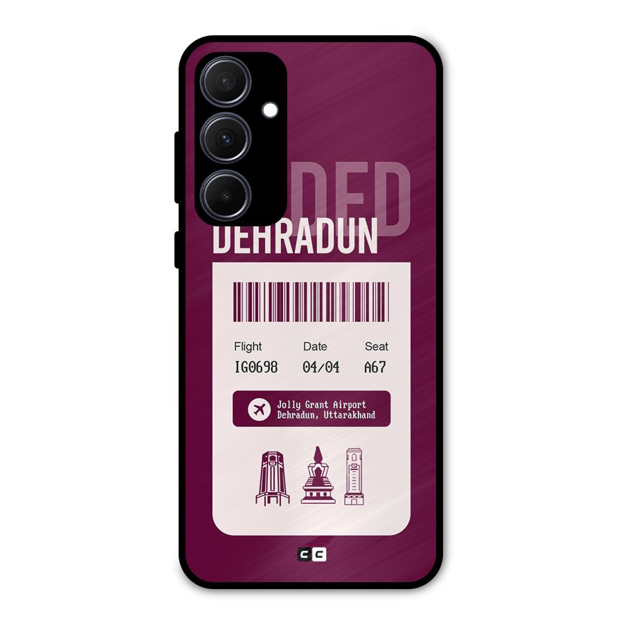 Dehradun Boarding Pass Metal Back Case for Galaxy A35