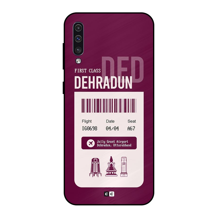 Dehradun Boarding Pass Metal Back Case for Galaxy A50s