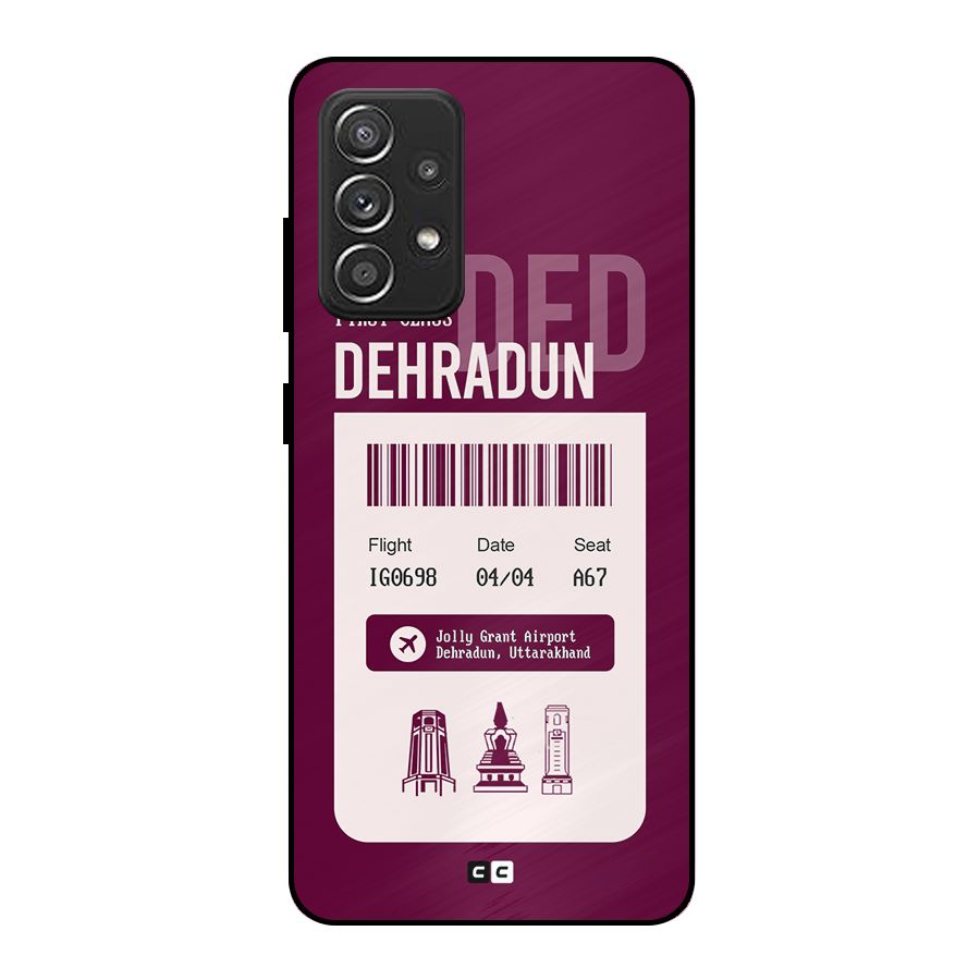 Dehradun Boarding Pass Metal Back Case for Galaxy A52s 5G