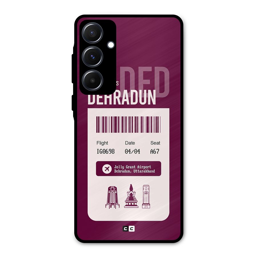 Dehradun Boarding Pass Metal Back Case for Galaxy A55