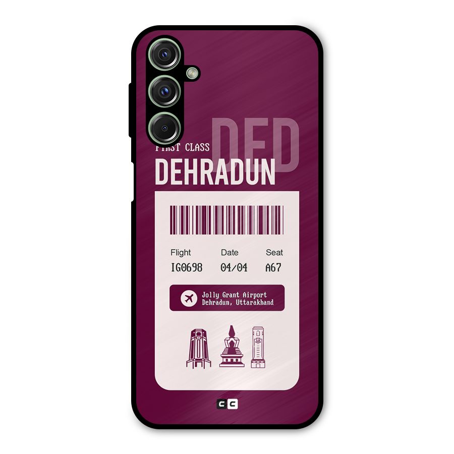Dehradun Boarding Pass Metal Back Case for Galaxy F34