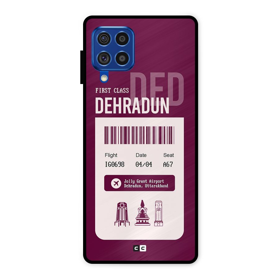 Dehradun Boarding Pass Metal Back Case for Galaxy F62