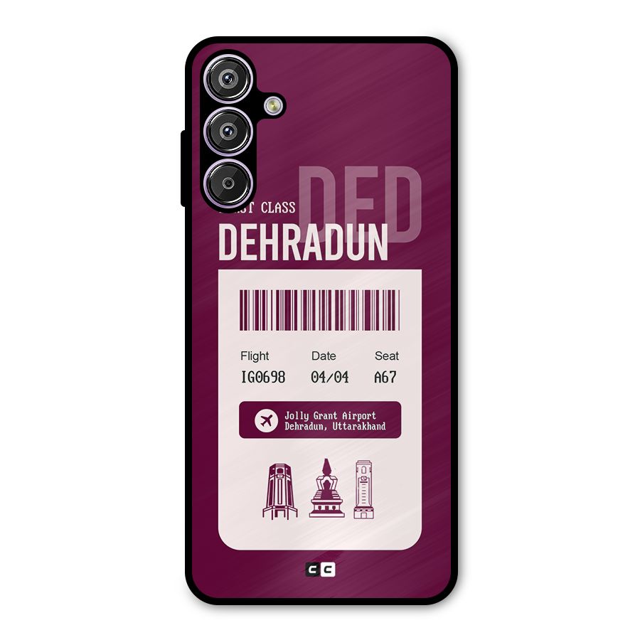 Dehradun Boarding Pass Metal Back Case for Galaxy M15