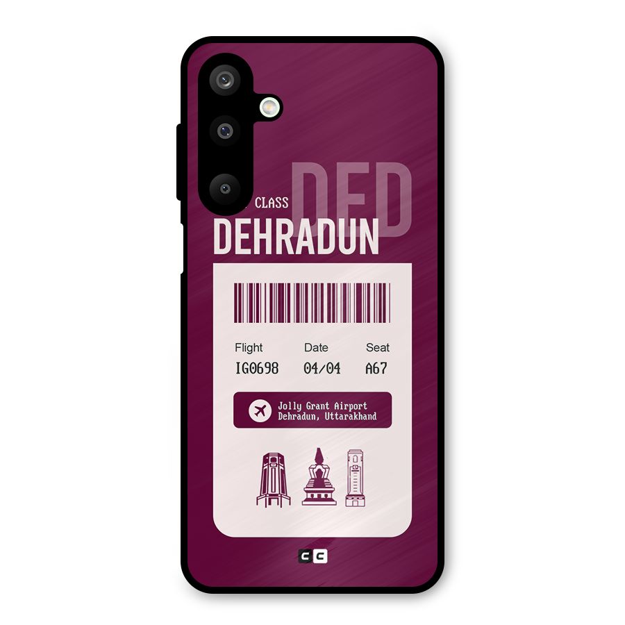 Dehradun Boarding Pass Metal Back Case for Galaxy M16