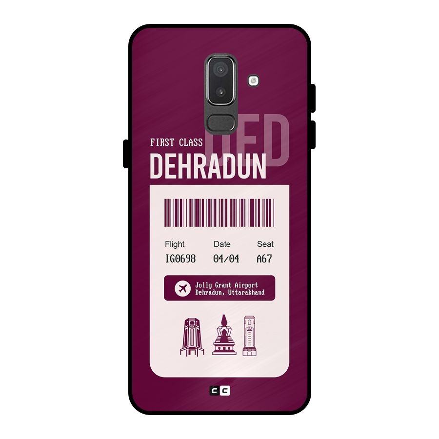 Dehradun Boarding Pass Metal Back Case for Galaxy On8 (2018)