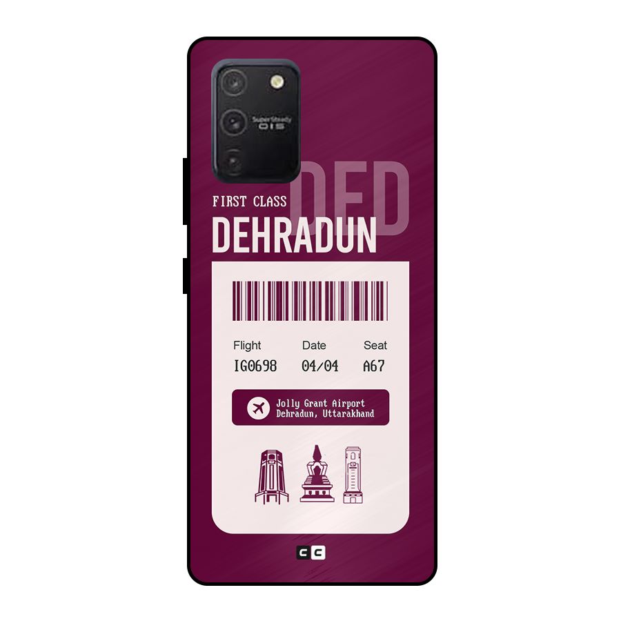 Dehradun Boarding Pass Metal Back Case for Galaxy S10 Lite