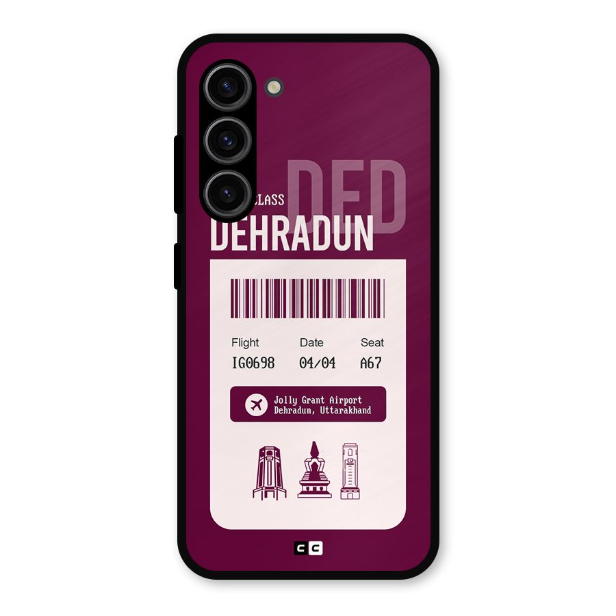 Dehradun Boarding Pass Metal Back Case for Galaxy S23
