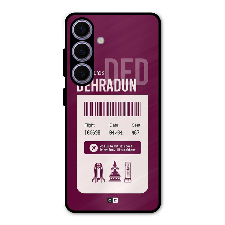Dehradun Boarding Pass Metal Back Case for Galaxy S24