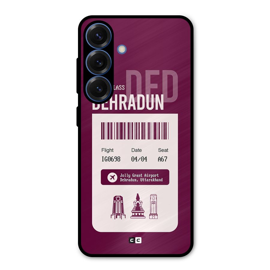 Dehradun Boarding Pass Metal Back Case for Galaxy S25