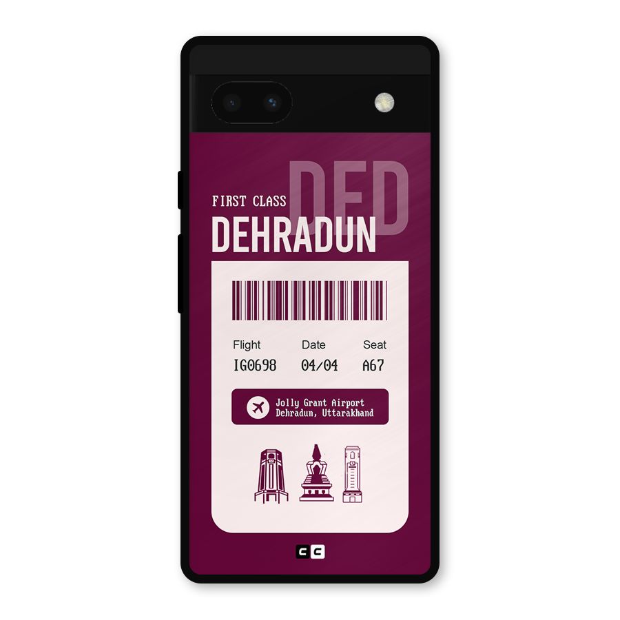 Dehradun Boarding Pass Metal Back Case for Google Pixel 6a