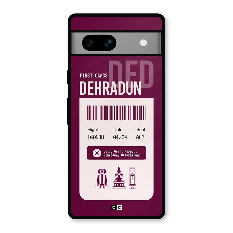 Dehradun Boarding Pass Metal Back Case for Google Pixel 7a