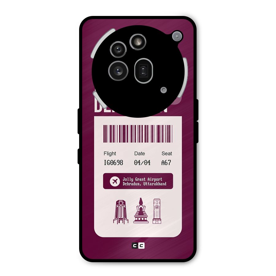 Dehradun Boarding Pass Metal Back Case for Nothing Phone 3a Pro