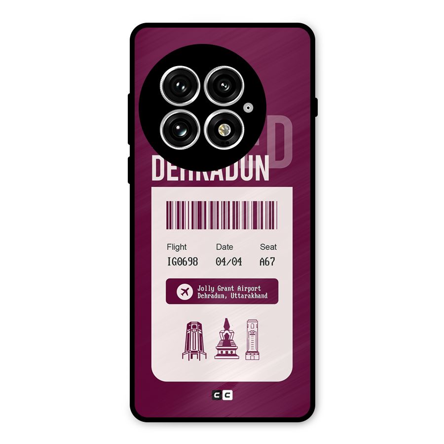 Dehradun Boarding Pass Metal Back Case for OnePlus 13