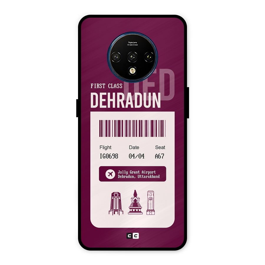 Dehradun Boarding Pass Metal Back Case for OnePlus 7T