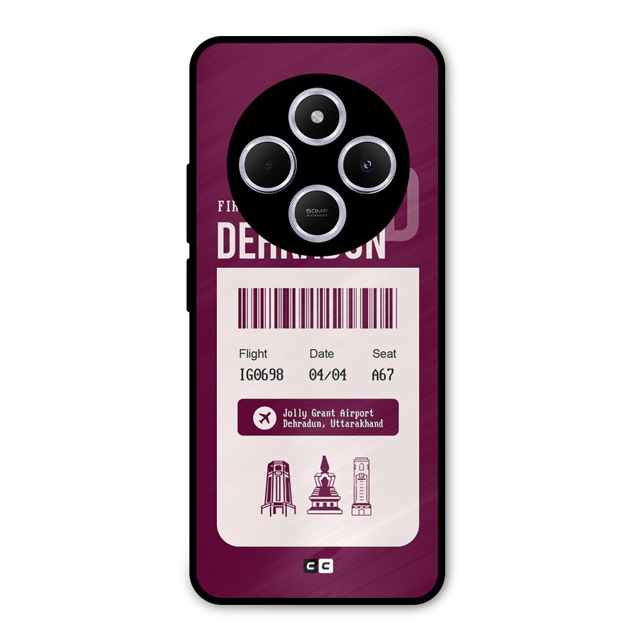 Dehradun Boarding Pass Metal Back Case for Poco M7