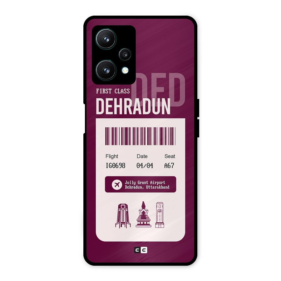 Dehradun Boarding Pass Metal Back Case for Realme 9 Pro 5G