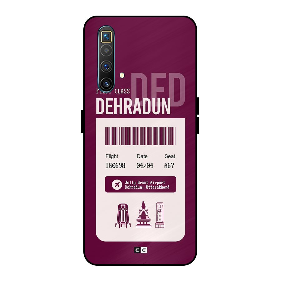 Dehradun Boarding Pass Metal Back Case for Realme X3