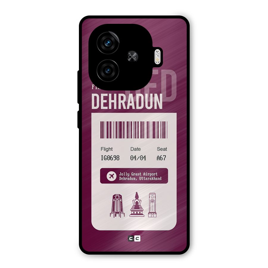 Dehradun Boarding Pass Metal Back Case for iQOO Z9 Turbo