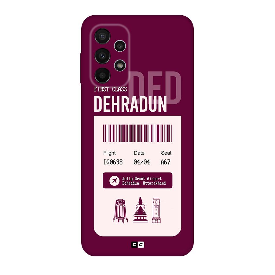 Dehradun Boarding Pass Original Polycarbonate Back Case for Galaxy A23