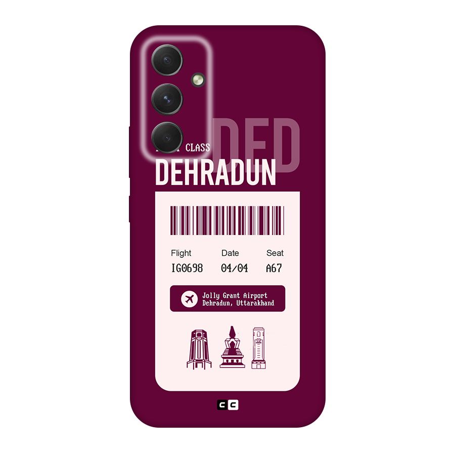 Dehradun Boarding Pass Original Polycarbonate Back Case for Galaxy A54