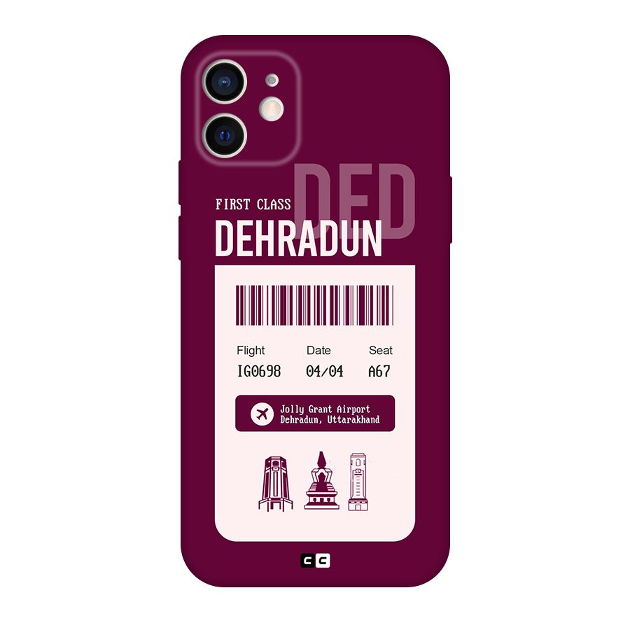 Dehradun Boarding Pass Original Polycarbonate Back Case for iPhone 12