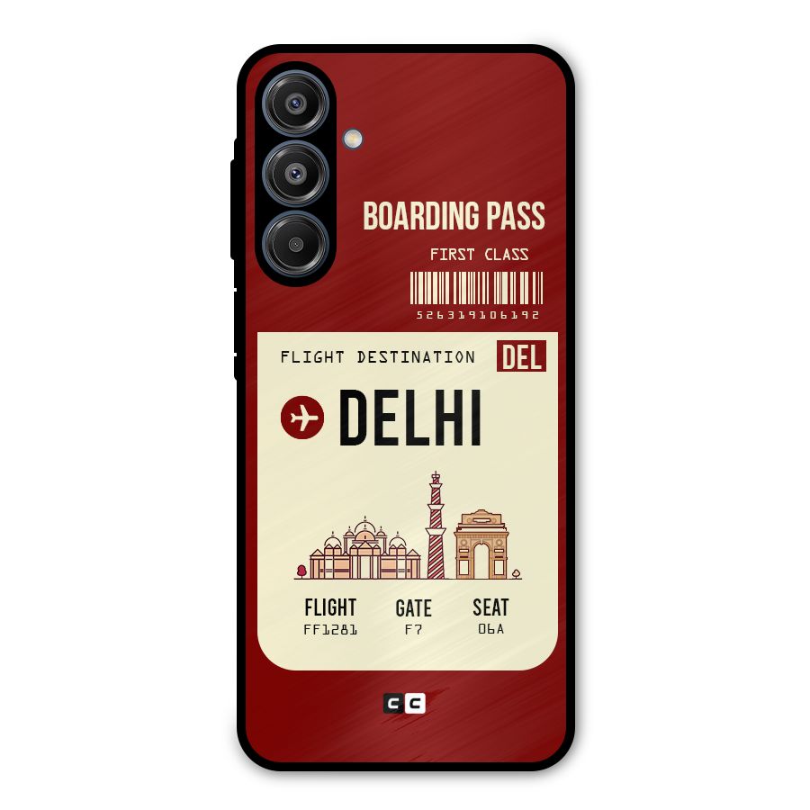 Delhi Boarding Pass Metal Back Case for Galaxy A16 5G