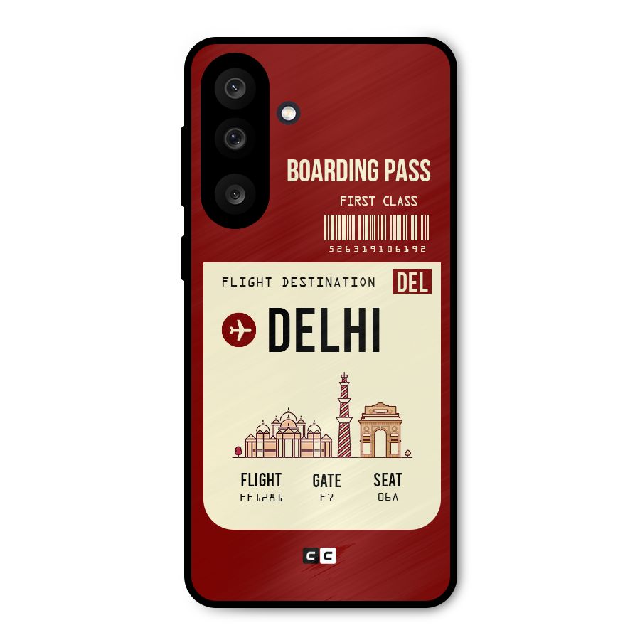 Delhi Boarding Pass Metal Back Case for Galaxy F56