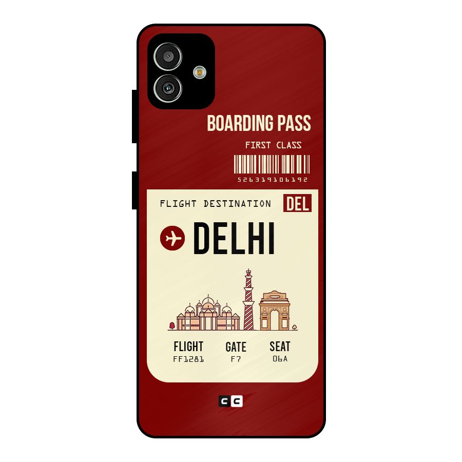 Delhi Boarding Pass Metal Back Case for Galaxy M13 5G