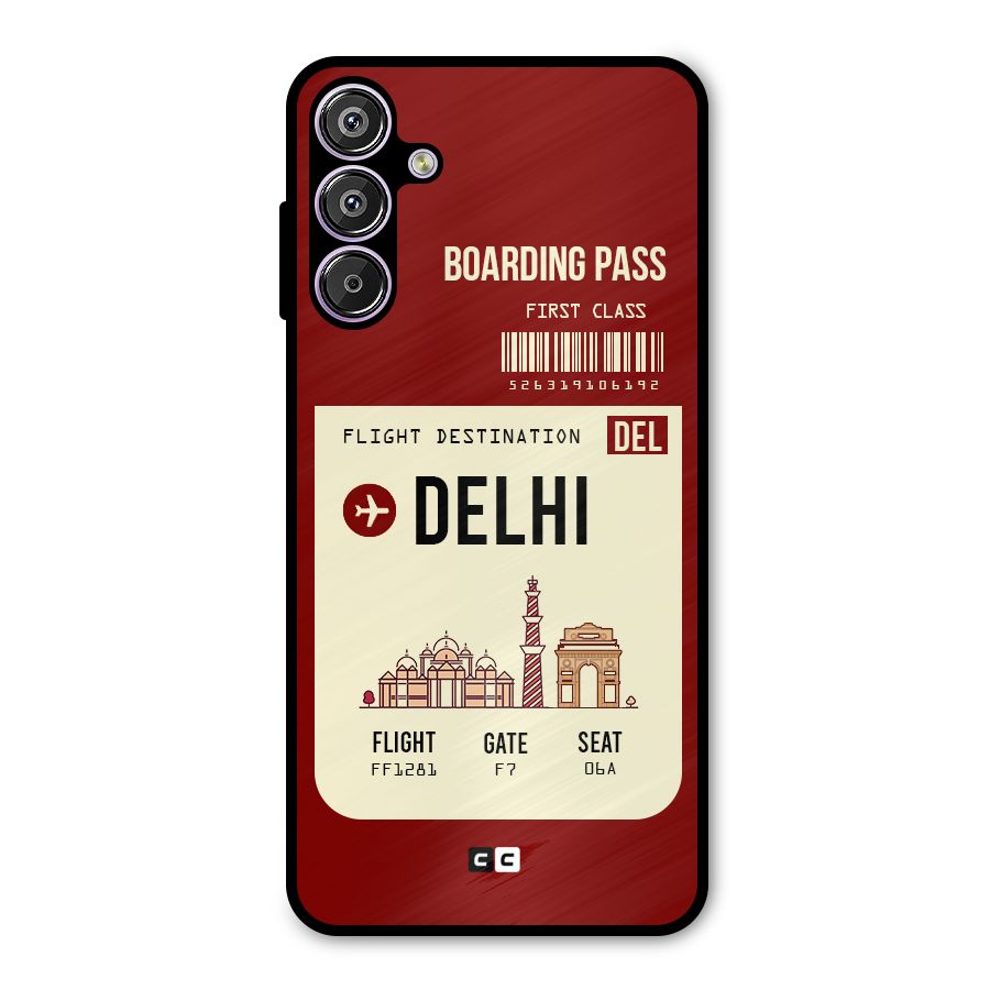 Delhi Boarding Pass Metal Back Case for Galaxy M15