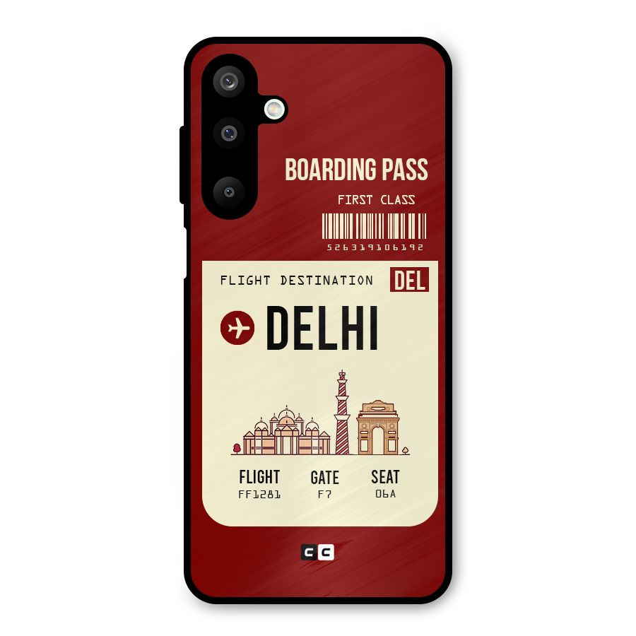 Delhi Boarding Pass Metal Back Case for Galaxy M16