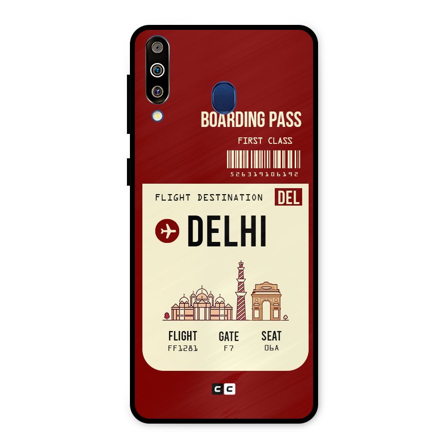 Delhi Boarding Pass Metal Back Case for Galaxy M30