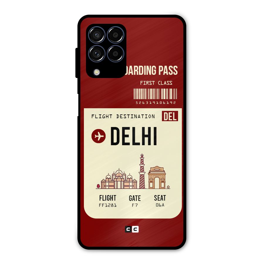 Delhi Boarding Pass Metal Back Case for Galaxy M53 5G