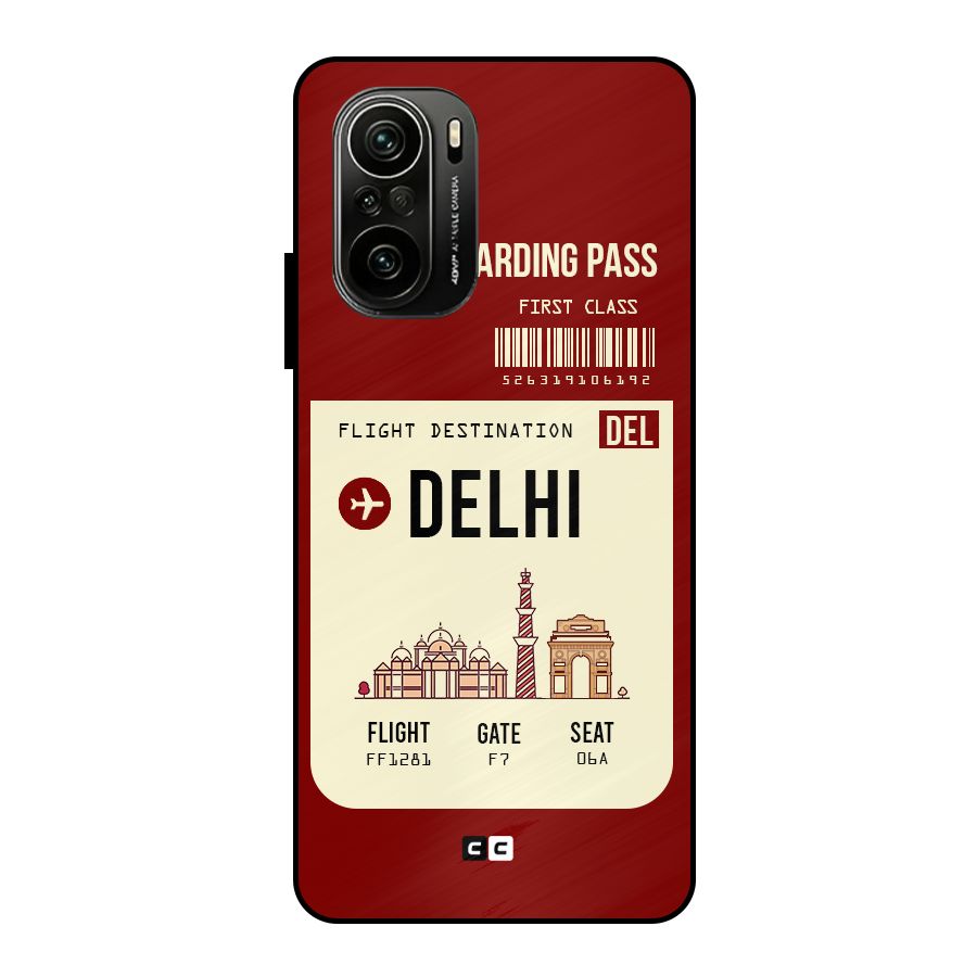 Delhi Boarding Pass Metal Back Case for Mi 11X Pro