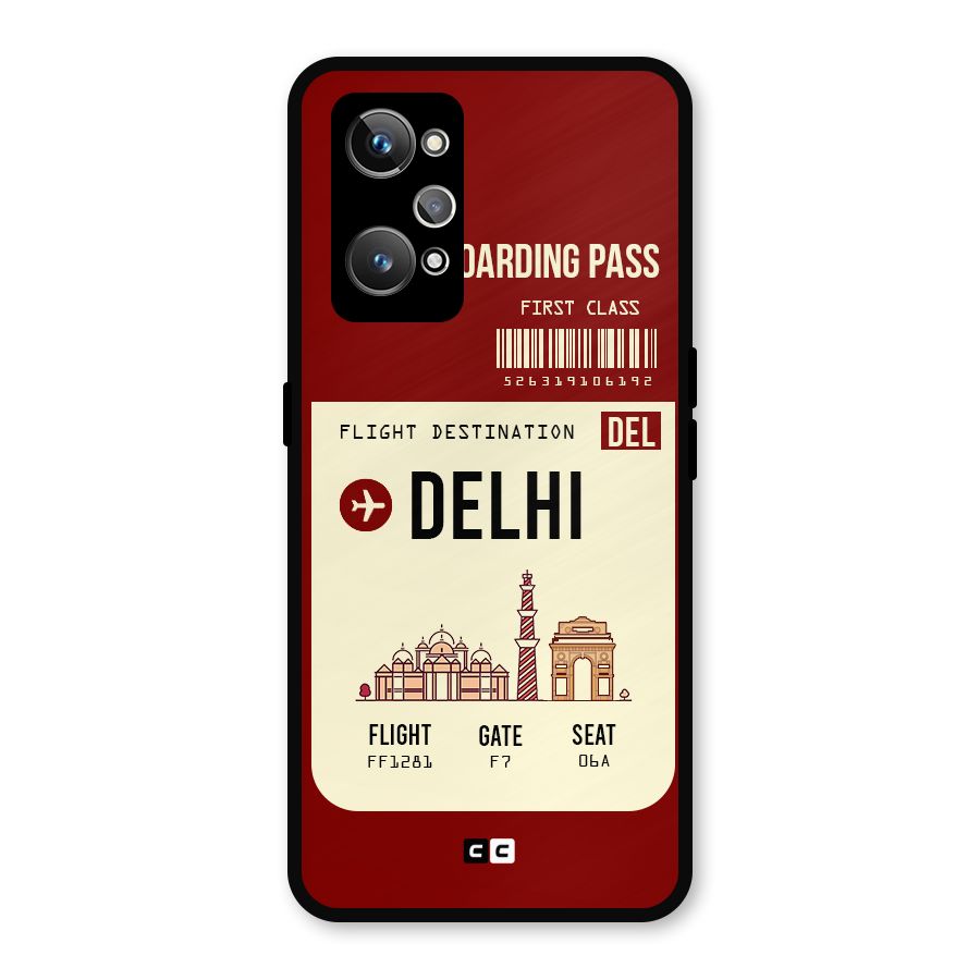 Delhi Boarding Pass Metal Back Case for Realme GT Neo 3T