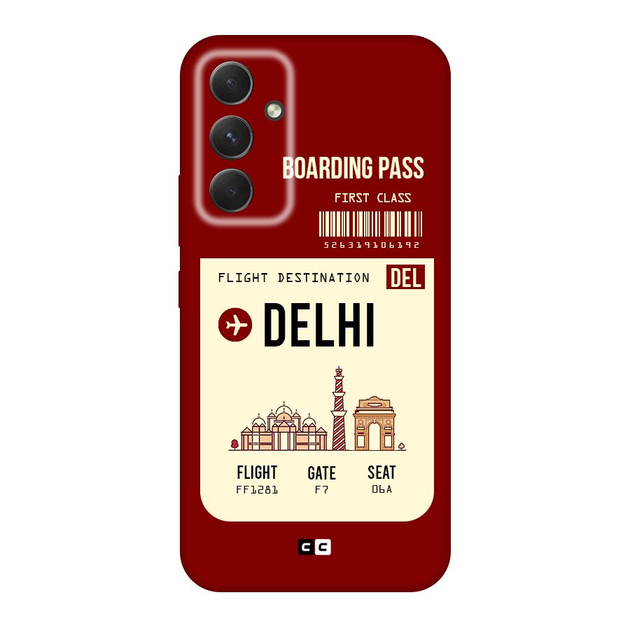 Delhi Boarding Pass Original Polycarbonate Back Case for Galaxy A54